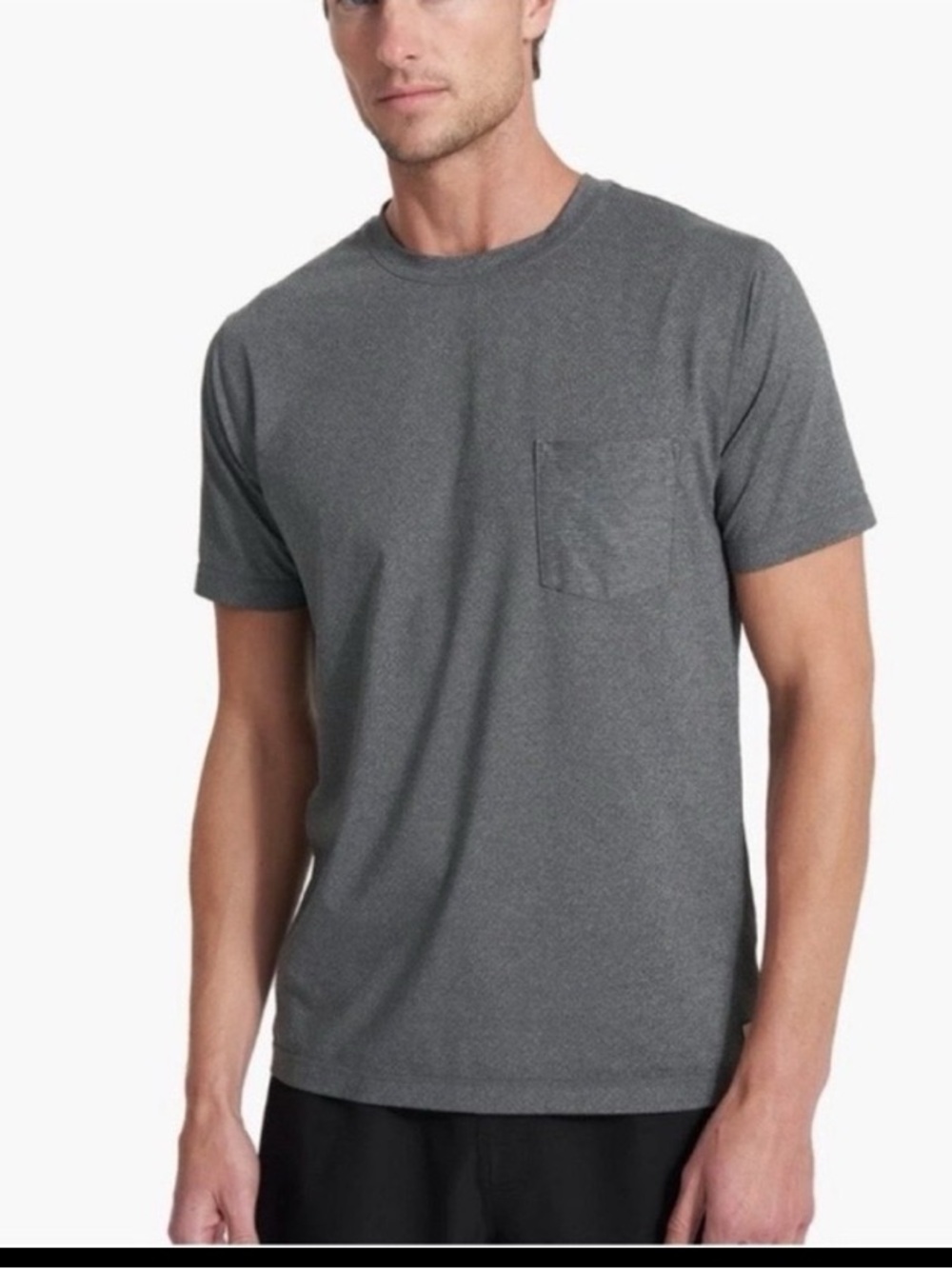 Vuori men’s tradewind performance pocket gray tee size XL